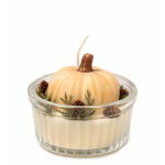 Αρωματικό Κερί Pumpkin Spice σε Γυάλινο Μπολ