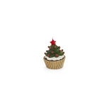 Κερί Cupcake Χριστουγεννιάτικο Δέντρο 9 cm